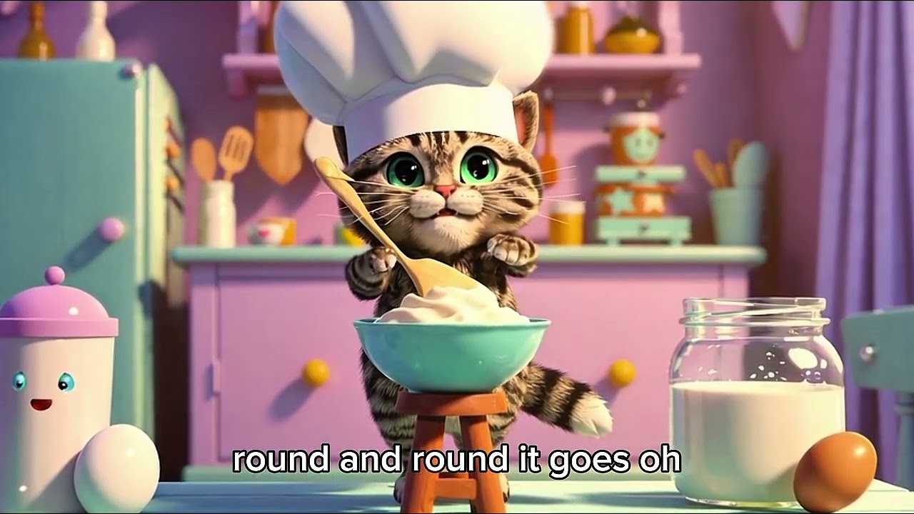 Bake with Whiskers the Cute Cat