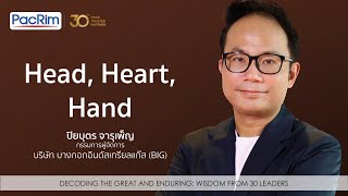 Head, Heart, Hand | ปิยบุตร จารุเพ็ญ - BIG | Wisdom from 30 Leaders Series