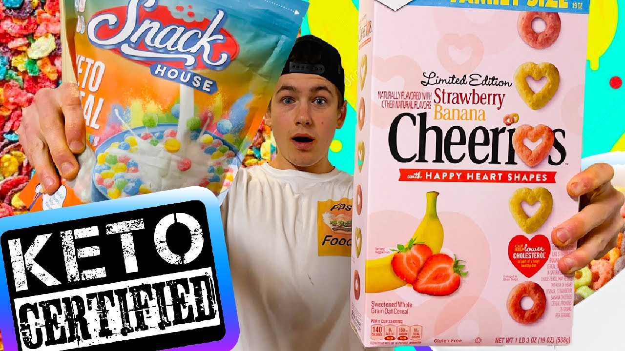 NEW CEREAL REVIEW!! Strawberry Banana CHEERIOS and KETO Fruit Loops