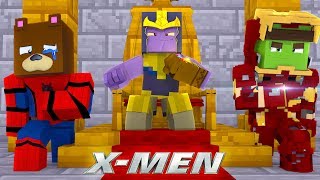 TINY TURTLE BETRAYS BRUNO FOR THANOS!!! - Minecraft X-Men School