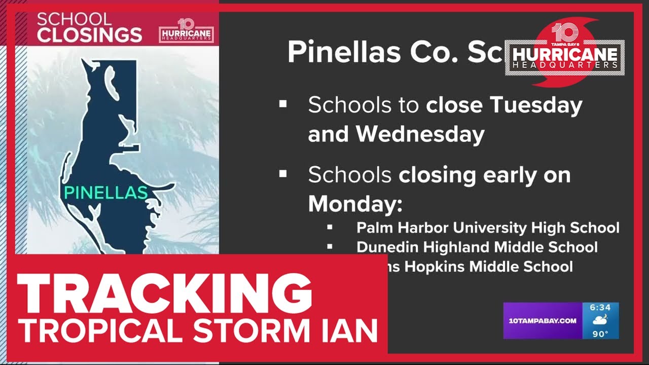 Tampa Bay school districts issue closures ahead of Ian YouTube