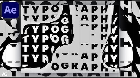 Trippy Text Animation In Adobe After Effects - After Effects Tutorial - No Plugins.