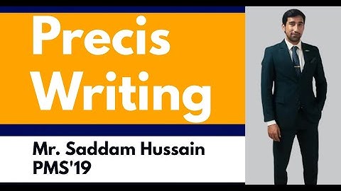 The Art of Precis Writing: TBA CSS Academy Karachi