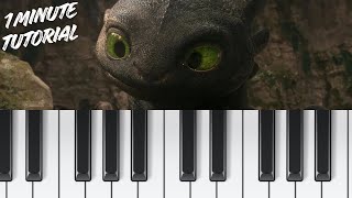 How To Train Your Dragon - Test Drive ( Piano Tutorial) 🐉 