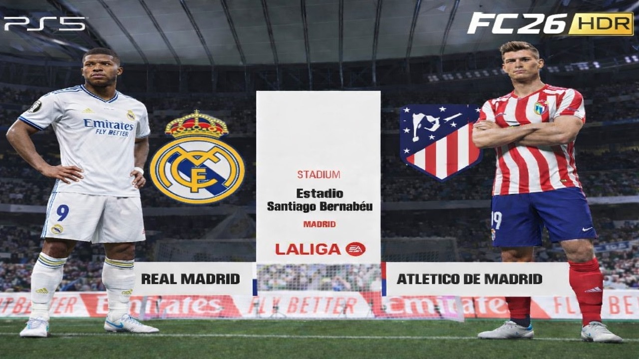 FC26 | Real Madrid vs Atletico | LaLiga EA Sports 25/26 | Full Match | PS5 Pro 4K60