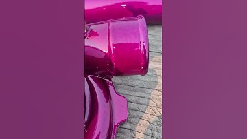 Intercooler piping and turbo cold side looking wicked in Illusion Raspberry.