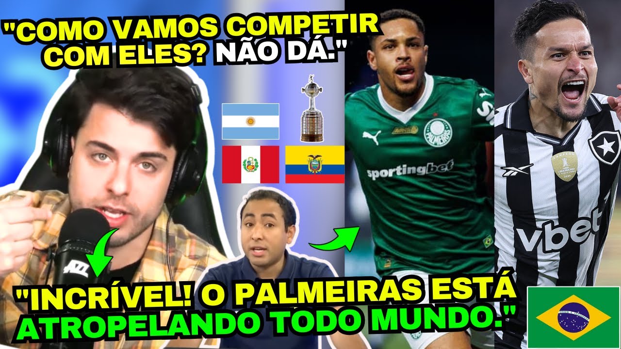 SUL-AMERICANOS EM CHOQUE COM O DOMÍNIO DO PALMEIRAS E DOS CLUBES BRASILEIROS NA LIBERTADORES!