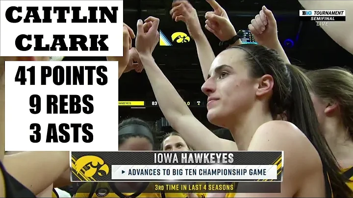 CAITLIN CLARK SCORES 41 POINTS, Leads #12 Iowa Ove...