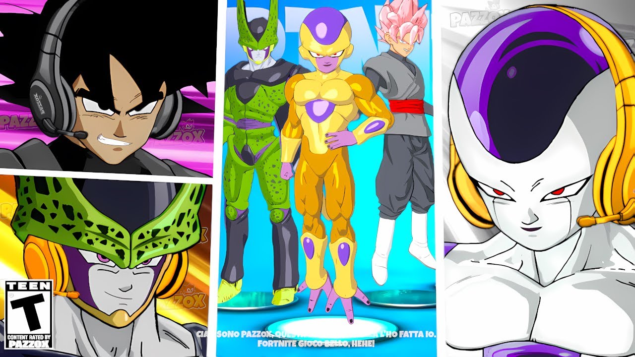 I CATTIVI di DRAGON BALL GIOCANO a FORTNITE OG 😈 PARODIA