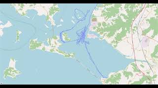 Vessel trajectory data visualization(Route animation) Vessel trajectory data visualization(Route animation)
