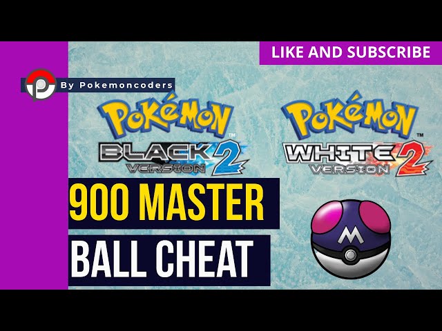 Pokemon Black 2 and White 2 - x999 Master Ball Action Replay Code 