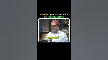 "One Relationship Advice You Must Hear | Avadh Sir 🗣️" #rajshamani #avadhojhasir #shorts