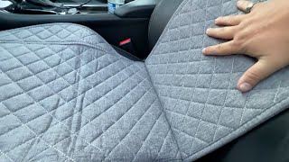 Linen Car Seat Cover for Cars - Non-Slip Soft & Breathable - Front Car Seat Protector Covers screenshot 1