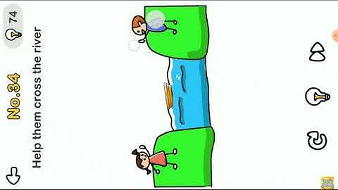 Brain Out Level 34 Help them cross the river