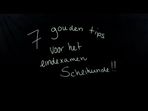 7+1 Gouden Examentips voor Scheikunde!