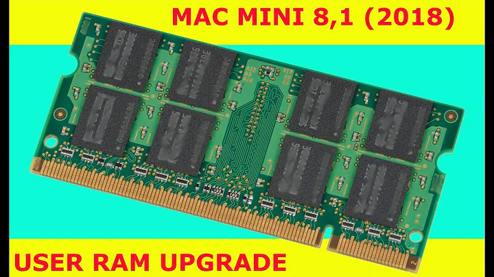 I Replaced The Officially Non User Replaceable RAM On My MacMini 2018 (MacMini 8,1)
