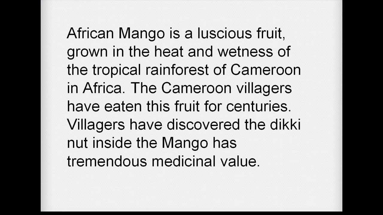 What is African Mango Extract?