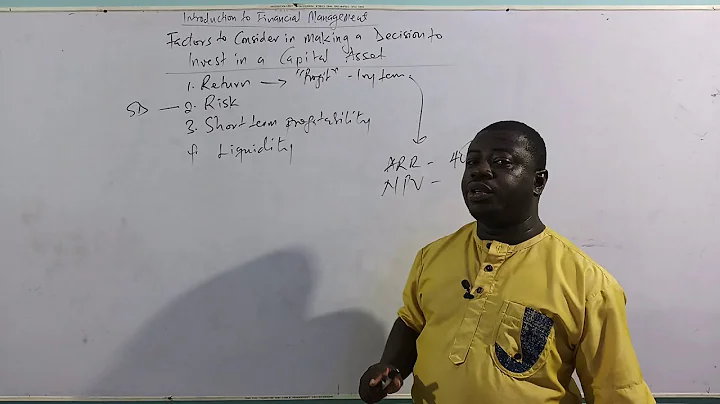 INTRO TO FINANCIAL MANAGEMENT - THE THREE KEY DECISIONS (PART 1) thumbnail