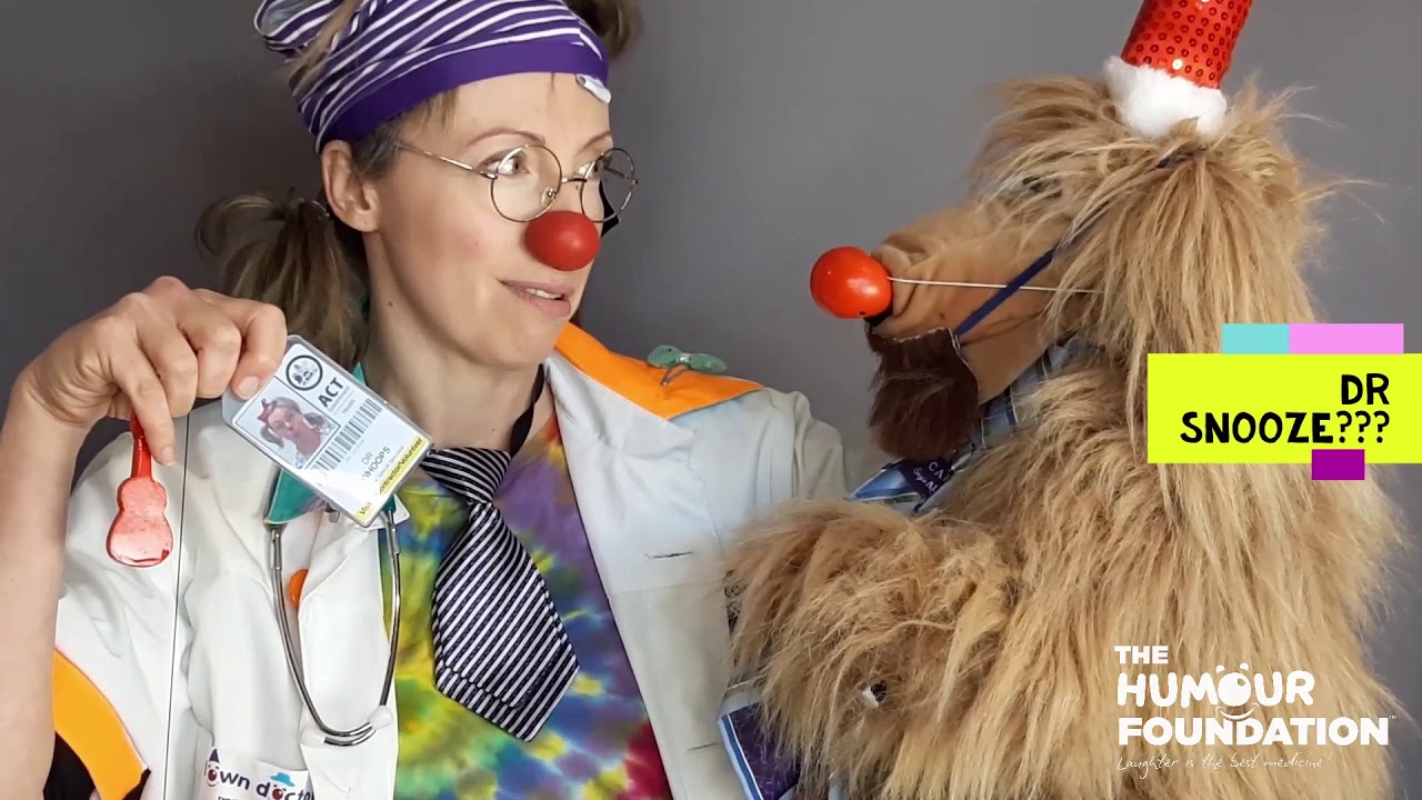 Dr Whoops waiting c/o The Humour Foundation