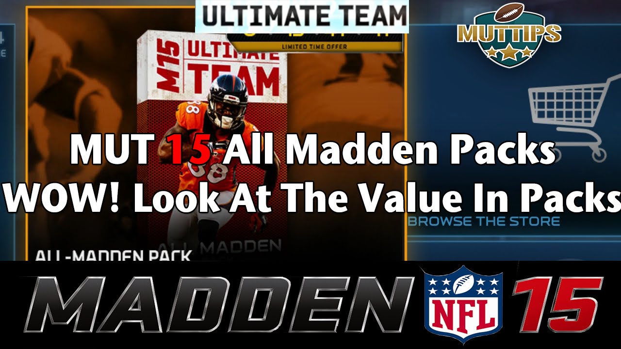 MUT Tips - Madden 15 Ultimate Team All Madden Packs Opening - WOW.... | MUTtips