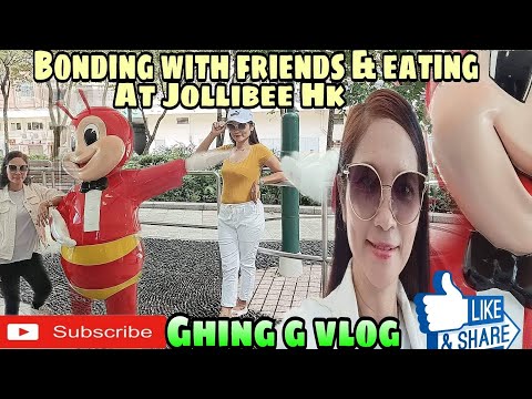 Bonding with my friend's Eating @ Jollibee Hk.