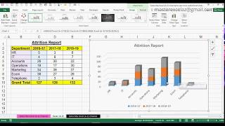 How to Create 3D Stacked Column Chart in MS Office Excel 2016