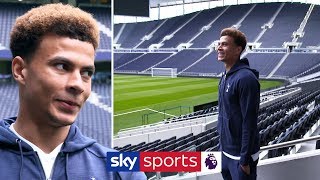 Dele Alli sees Tottenham's new stadium for the first time!