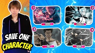 SAVE ONE ANIME CHARACTER FOR EACH VOICE ACTOR 🔥 | Anime Quiz