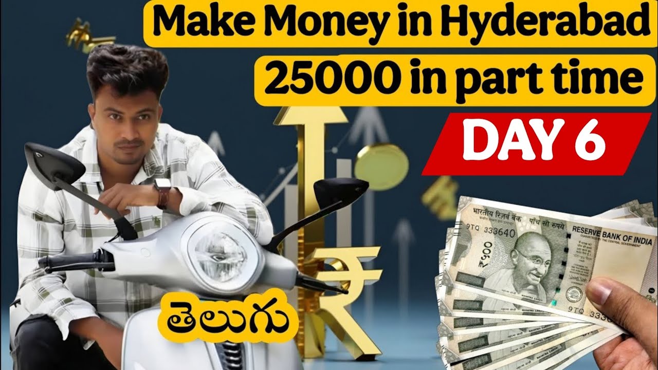DAY 6 of Part time 25000 challenge in Hyderabad by ola uber rapido porter on Bajaj chetak ev