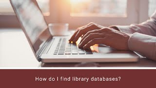 Celebrity How do I find library databases? Profile