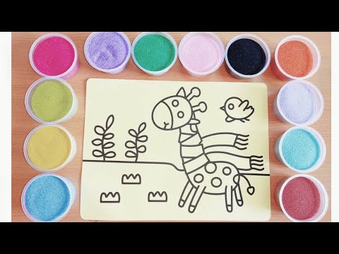 Video Tô màu tranh cát Chú Hươu đáng yêu - Coloring lovely... - youtube