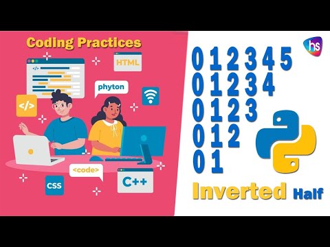 Inverted Half Pyramid Numbers in Python - Pattern Programs with Examples - @Harisystems