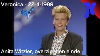 Veronica - Afkondiging Anita Witzier, programmaoverzicht en eindleader (22-4-1989)