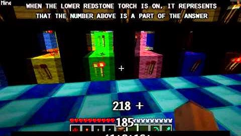 Minecraft - Simple 8-bit Adding Machine