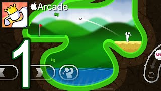 Super Stickman Golf 3+ Apple Arcade Gameplay - Part 1- Single Player - Tour 1: Golf Land, Beach Land screenshot 4