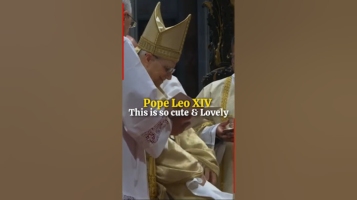 Cute moment of Pope Leo XIV—too sweet not to share! #popeleoxiv #newpope #pope #usa #catholicchurch