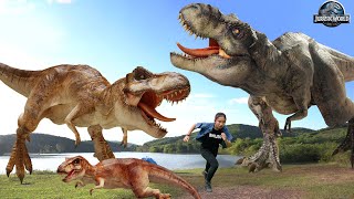 Last Blockbuster T-rex Chase All Parts | Jurassic Park Fan Made Movie | Dinosaur Video