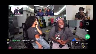 Kai Cenat & Kevin hart reacts to Tyla friend zone Kai.. REACTION