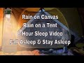 8 HOUR SLEEP VIDEO | RAIN ON A TENT | THUNDER | LIGHTENING | FALL ASLEEP AND STAY ASLEEP