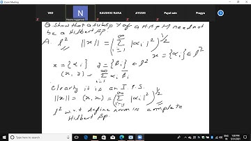 FUNCTIONAL ANALYSIS  SUBSPACE