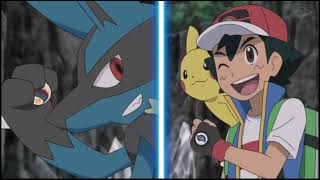 Lucario and Ash get their Hands on Mega Stone    Journeys EP84