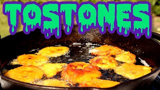 How to Fry Tostones | Fried Green Plantains Recipe |