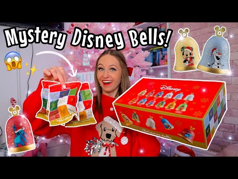OPENING *VIRAL* MYSTERY DISNEY CHRISTMAS BELLS BLIND BAGS!😍🔔🎅🏻(RARE GOLD & SILVER HUNT!🫢🤞🏻)VLOGMAS 5