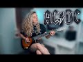 Shoot to thrill  acdc  guitar cover by sophie burrell