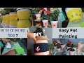 पुरानी/खाली पेंट की बाल्टी से बनाएं  DIY ||  Easy Pot Paint Method | Paint Can to Beautiful DIY