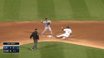 CLE@CWS: Ramirez fields grounder, starts double play