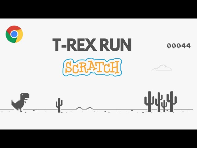 Chrome Dinosaur Game in Scratch, Chrome dino run Game, Google Chrome T  Rex Run game