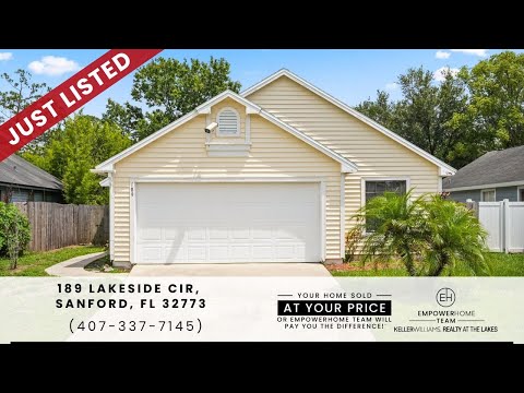 189 Lakeside Cir, Sanford, FL home video tour