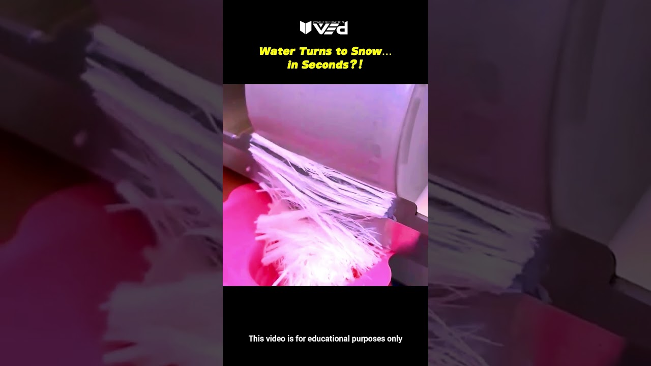 Water Turns to Snow in Seconds?! ❄️ Instant Freezing Physics Explained 