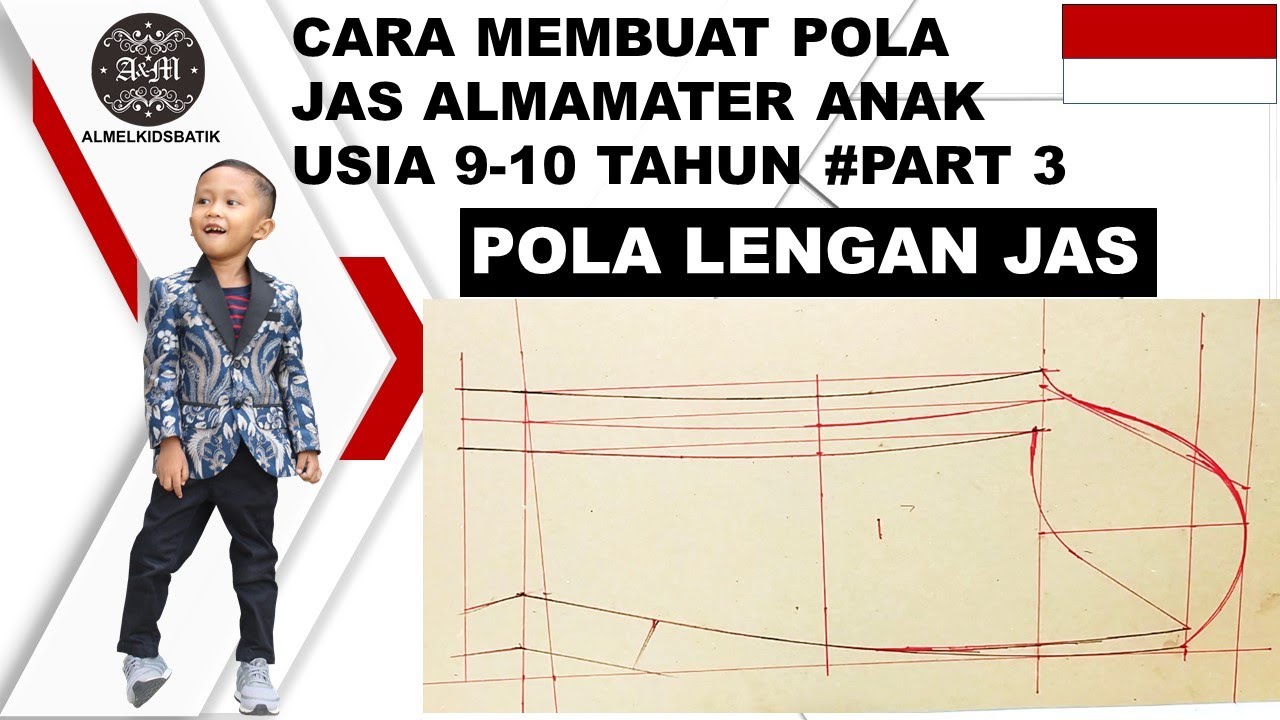 CARA MEMBUAT POLA LENGAN JAS BUAT PEMULA